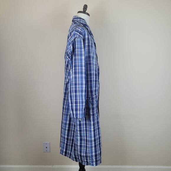 Polo Ralph Lauren Robe Mens Small Medium Blue Plaid Belted Comfort Lightweight - Picture 4 of 8